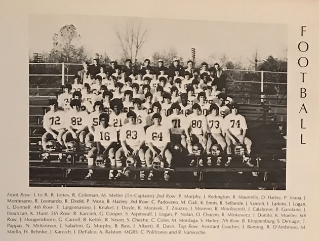 Peter McDowell Football Yearbook Photos